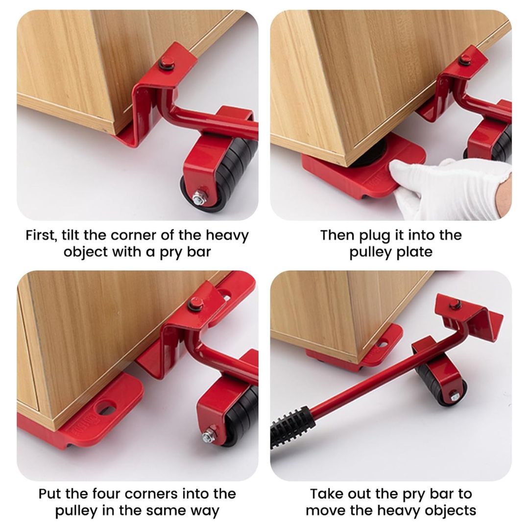 Heavy Furniture Mover Tool Set – Lift & Slide Without Scratching Floors!