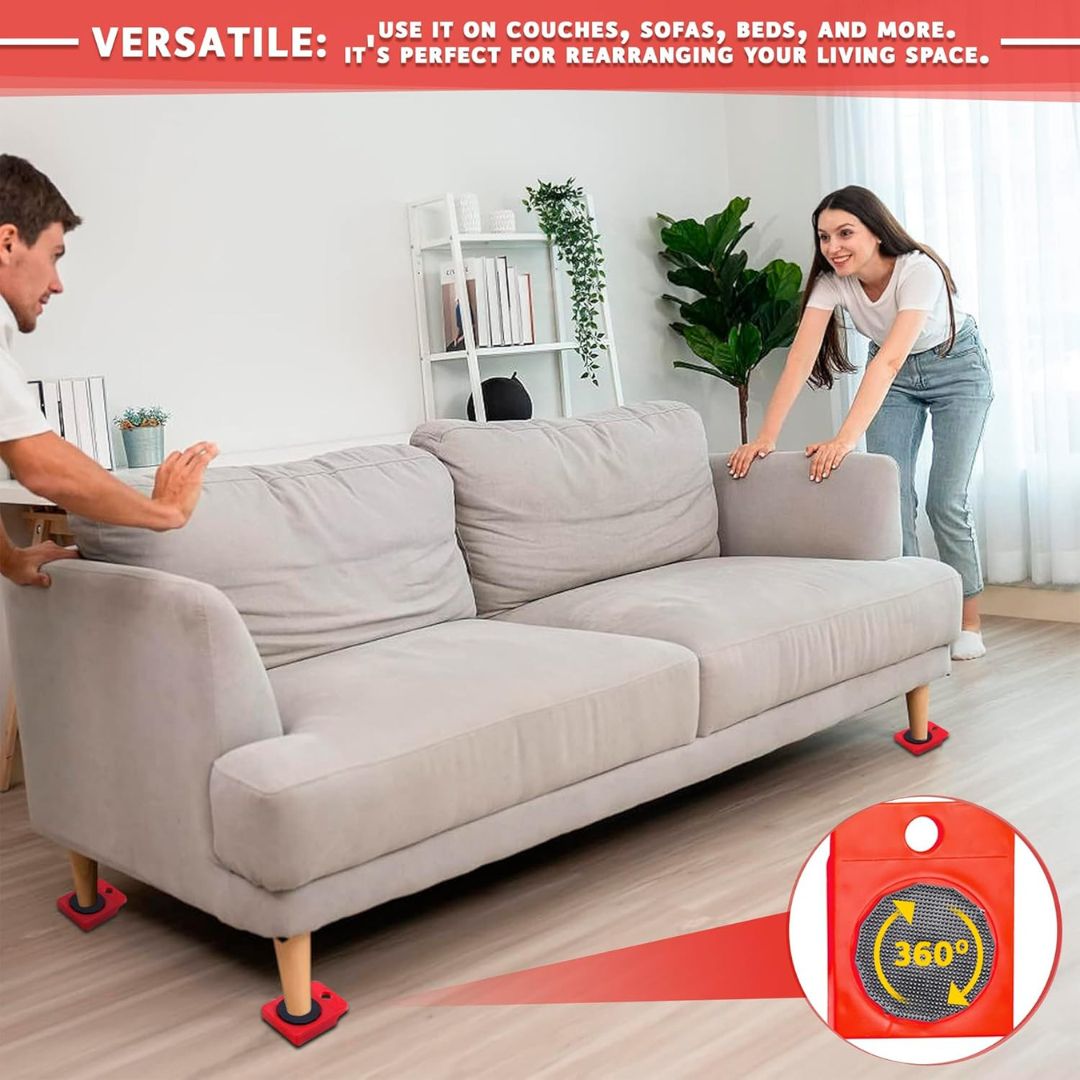 Heavy Furniture Mover Tool Set – Lift & Slide Without Scratching Floors!
